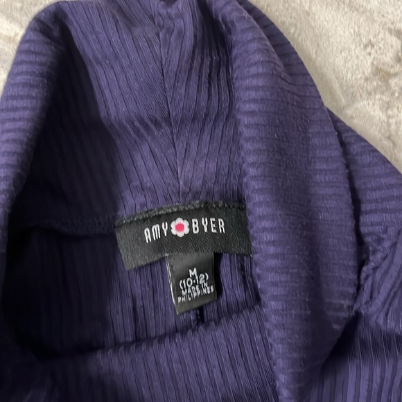 Kids mock turtleneck ribbed dress - Picture 2 of 2